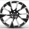 20X8.0 WF Aftermarket Wheel ML0430-1 Black Machine Face 5X114.3/60.1, ET 35 mm