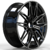 19X8.5 WF Aftermarket Wheel ML0038-4L Black Machine Face 5X112/66.5, ET 30 mm