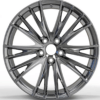 20X8.5 WF Aftermarket Wheel ML0367-1 PVD ( Black) 5X114.3/60.1, ET 35 mm