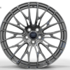19X8.5 WF Aftermarket Wheel ML0369 PVD ( Black) 5X114.3/60.1, ET 35 mm
