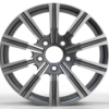 20X8.5 WF Aftermarket Wheel ML0009-1L-1 Black Machine Face 5X150/110, ET 51 mm