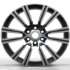22X8.5 WF Aftermarket Wheel 287 Hyper Black 6X139.7/95.1, ET 40 mm
