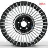 20X8.5 WF Aftermarket Wheel ML0044-5-2 Black Machine Face 5X150/110, ET 35 mm