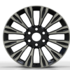 20X8.5 WF Aftermarket Wheel ML0218 Black Machine Face 6X139.7/78.1, ET 30 mm