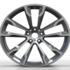 18X8.0 WF Aftermarket Wheel ML0227-8 Hyper Black 5X114.3/60.1, ET 35 mm