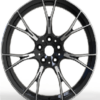 19X9.5 WF Aftermarket Wheel ML0051-2-2 Black Machine Face 5X120/72.56, ET 35 mm