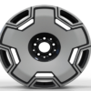 20X8.5 WF Aftermarket Wheel ML0193-2-1 Black Machine Face 5X114.3/67.1, ET 36 mm