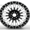 18X8.0 WF Aftermarket Wheel ML0403 Black Machine Face 5X114.3/67.1, ET 38 mm