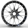 18X8.0 WF Aftermarket Wheel LH074-2 Black Machine Face 5X112/66.56, ET 30 mm