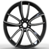 21X9.5 WF Aftermarket Wheel ML0223-2 Black Machine Face 5X112/57.1, ET 41 mm