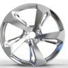 22X10.0 WF Aftermarket Wheel ML0239-2 Glossy Black 5X130/71.5, ET 28 mm