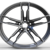 19X8.5 WF Aftermarket Wheel ML8118 Gunmetal Machine Face 5X112/66.5, ET 30 mm