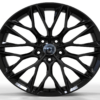 20X8.5 WF Aftermarket Wheel ML0362-3 Glossy Black 5X112/66.5, ET 30 mm