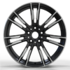 19X8.5 WF Aftermarket Wheel ML0128-2L Black Machine Face 5X112/66.5, ET 30 mm