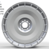 21X9.0 WF Aftermarket Wheel ML0421-17 Silver Machine Face 5X120/72.56, ET 38 mm