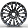 19X9.5 WF Aftermarket Wheel ML0160-2 Gunmetal Machine Face 5X120/72.56, ET 35 mm