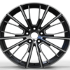 19X9.5 WF Aftermarket Wheel ML0161-2-1 Black Machine Face 5X120/72.56, ET 35 mm