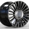 19X8.5 WF Aftermarket Wheel ML0027-1L-1 Black Machine Face 5X112/66.45, ET 36 mm