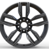 19X8.5 WF Aftermarket Wheel ML0233-2 Gunmetal Machine Face 5X120/72.56, ET 30 mm