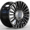 21X9.0 WF Aftermarket Wheel ML0027-4 Black Machine Face 5X108/63.4, ET 40 mm