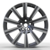 22X9.5 WF Aftermarket Wheel ML0251-5 Black Machine Face 5X120/72.56, ET 42.5 mm