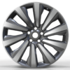 21X9.5 WF Aftermarket Wheel ML0135 Gunmetal Machine Face 5X120/72.56, ET 45 mm