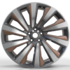 21X9.5 WF Aftermarket Wheel ML0340-3 Matt Gunmetal Machine Face 5X120/72.56, ET 42.5 mm