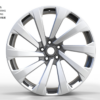 22X9.5 WF Aftermarket Wheel ML0320 Gunmetal, Silver 5X120/72.56, ET 42.5 mm