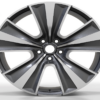 22X9.5 WF Aftermarket Wheel ML0422 Matt Black Machine Face 5X120/72.56, ET 40 mm