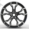 20X8.5 WF Aftermarket Wheel ML0309-2 Black Machine Face 5X112/66.5, ET 30 mm