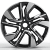 21X9.0 WF Aftermarket Wheel ML0119-1 Black Machine Face 5X120/62.5, ET 43 mm