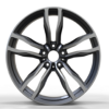 20X11.0 WF Aftermarket Wheel ML0260-1 Gunmetal Machine Face 5X120/74.1, ET 37 mm