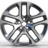 20X9.0 WF Aftermarket Wheel J1247 Gunmetal Machine Face 5X120/72.6, ET 32 mm