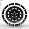 20X9.0 WF Aftermarket Wheel ML0504 Matt Black Machine Face 5X120/72.56, ET 40 mm