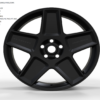 22X9.5 WF Aftermarket Wheel ML0395-1 Matt Black 5X120/72.56, ET 40 mm