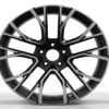 20X9.5 WF Aftermarket Wheel ML0182-6 Glossy Black 5X112/66.5, ET 35 mm