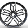 20X10.0 WF Aftermarket Wheel ML0236-1 Gunmetal Machine Face 5X114.3/67.1, ET 40 mm