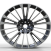 22X9.5 WF Aftermarket Wheel ML0242 Gunmetal Machine Face 5X112/66.5, ET 30 mm