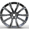 22X10.5 WF Aftermarket Wheel ML0259-2 Gunmetal Machine Face 5X112/66.5, ET 40 mm