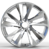 19X8.5 WF Aftermarket Wheel ML0063 Polish 5X120/67.1, ET 38 mm