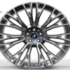 22X9.5 WF Aftermarket Wheel ML0404-2 Gunmetal Machine Face 5X112/66.5, ET 30 mm