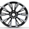 20X8.5 WF Aftermarket Wheel ML0211-2 Glossy Black ,  Polish 5X120/66.9, ET 30 mm