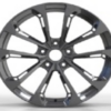 18X8.0 WF Aftermarket Wheel ML0026 Hyper Black 5X115/70.3, ET 30 mm