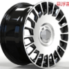 18X8.0 WF Aftermarket Wheel ML0007-1 Black Machine Face 5X112/66.45, ET 40 mm