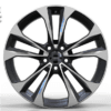 21X9.0 WF Aftermarket Wheel ML8355-3 Matt Gunmetal Machine Face, Milling Face 5X120/62.5, ET 38 mm