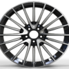 20X8.5 WF Aftermarket Wheel ML0096-7 Gunmetal Machine Face 5X112/66.45, ET 36 mm