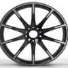 22X10.0 WF Aftermarket Wheel ML0113-9 Black, Red 5X130/84.1, ET 36 mm