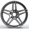 19X9.0 WF Aftermarket Wheel ML0115-2 Gunmetal Machine Face 5X112/66.45, ET 42 mm