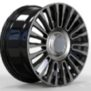 21X9.5 WF Aftermarket Wheel ML0027-2-1 Black Machine Face 5X130/71.56, ET 46 mm