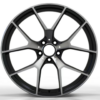 20X8.5 WF Aftermarket Wheel ML0229-2 Black Machine Face 5X112/66.45, ET 36 mm